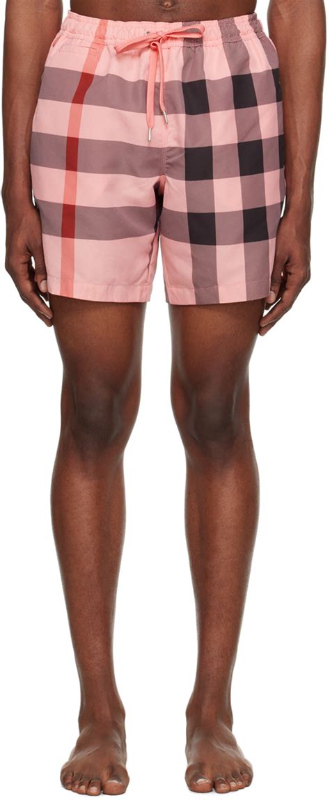 women burberry swim shorts|Burberry big check swim shorts.